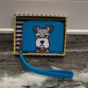 Blue Dog Print Kids Wallet